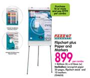 Parrot Flipchart Plus Paper And Markers-Per Combo