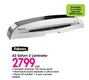 Fellowes A3 Saturn 2 Laminator-Each