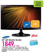 Samsung 20" LED Monitor Bundle-Per Bundle