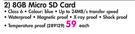 Samsung 8GB Micro SD Card