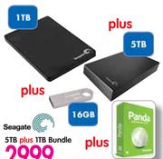 Seagate 5TB plus 1TB Bundle-Per Bundle