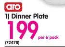 Aro Dinner Plate-Per 6 Pack