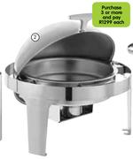 Steel King 6.8ltr Roll Top Chafing Dish Each