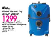 Wap 1500W Wet And Dry Vacuum Cleaner MULTI20-Each
