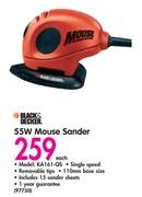 Black&Decker 55W Mouse Sander KA161-QS