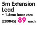 Selectrix 5m Extension Lead Each