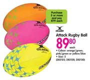 Gilbert Attack Rugby Ball-Each