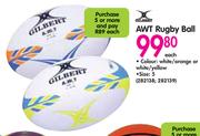 Gilbert AWT Rugby Ball-Each