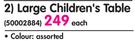 Jolly Large Children's Table-Each