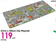 City Playmat 67x100Cm-Each