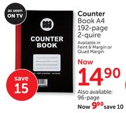 Counter Book A4 192-Page 2 Quire