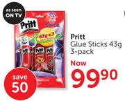 Pritt Glue Sticks 3-Pack-43g