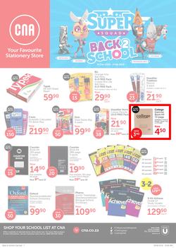 CNA : Back To School (14 Dec 2018 - 3 Feb 2019), page 1