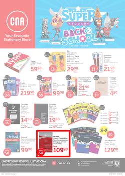 CNA : Back To School (14 Dec 2018 - 3 Feb 2019), page 1