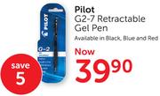 Pilot G2-7 Retractable Gel Pen