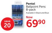 Pentel Ballpoint Pens 8 Pack