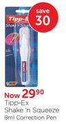 Tipp-Ex Shake 'N Squeeze 8ml Correction Pen