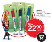 Artline Permanent Markers EK70, EK90 And EK700-Each