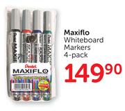 Maxiflo Whiteboard Markers 4's-Per Pack
