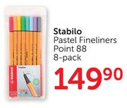 Stabilo Pastel Fineliners Point 88-8's