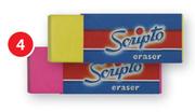 Scripto Coloured Erasers-Each