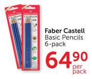 Faber Castell Basic Pencils 6's-Per Pack