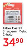 Faber Castell 2 Hole Sharpener Metal-Each