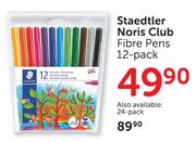 Staedtler Noris Club Fibre Pens 12's-Per Pack