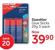 Staedtler 20g Glue Sticks 3's-Per Pack
