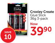 Croxley Create Glue Stick-3x36g
