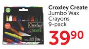 Croxley Create Jumbo Wax Crayons 9-Pack