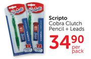 Scripto Cobra Clutch Pencil + Leads-Per Pack