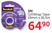 Scotch 3m GiftWrap Tape (19mm x 16.5m)