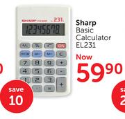 Sharp Basic Calculator EL231