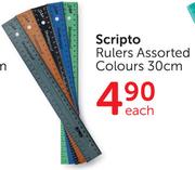 Scripto Rulers Colours 30cm-Each