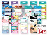 A4 Book Labels-Each