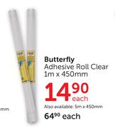 Butterfly Adhesive Roll Clear 5m x 450mm-Each