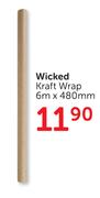 Wicked Kraft Wrap 6m x 480mm