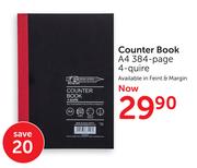Counter Book A4 384-Page 4-Quire