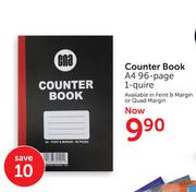 Counter Book A4 96-Page 1-Quire