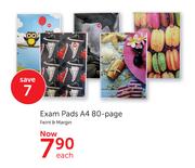 Exam Pads A4 80 Page-Each