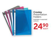 Croxley Presentation Folders-Each