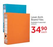 Lever Arch Board Files-Each