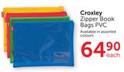 Croxley Zipper Book Bags PVC-Each