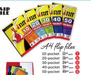 A4 Flipfiles 40 Pocket-Each