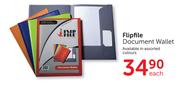 Flipfiles Document Wallet-Each