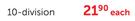 Donau Polypropylene A4 Dividers-10 Division Each