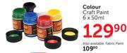 Colour Craft Paint-6 x 50ml