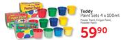 Teddy Paint Sets-4 x 100ml