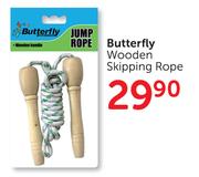 Butterfly Wooden Skipping Rope